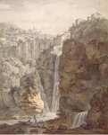 Clerisseau Charles-Louis Waterfall in Tivoli - Hermitage